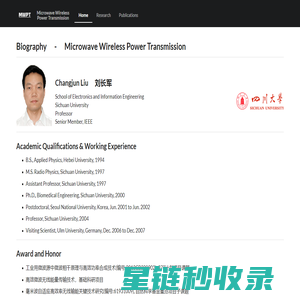 Microwave Wireless Power Transmission - 无线能量传输 - Changjun Liu's Academic Homepage